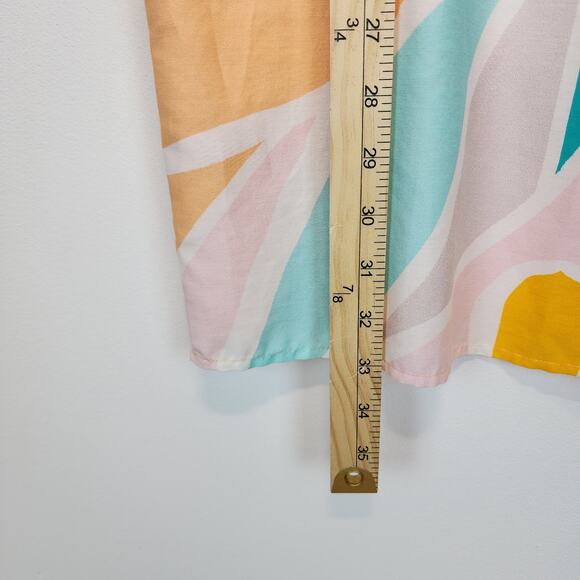 Marie Oliver Andi Butterfly Mini Dress Size XS Sleeveless Colorful Silk Designer - Picture 7 of 13